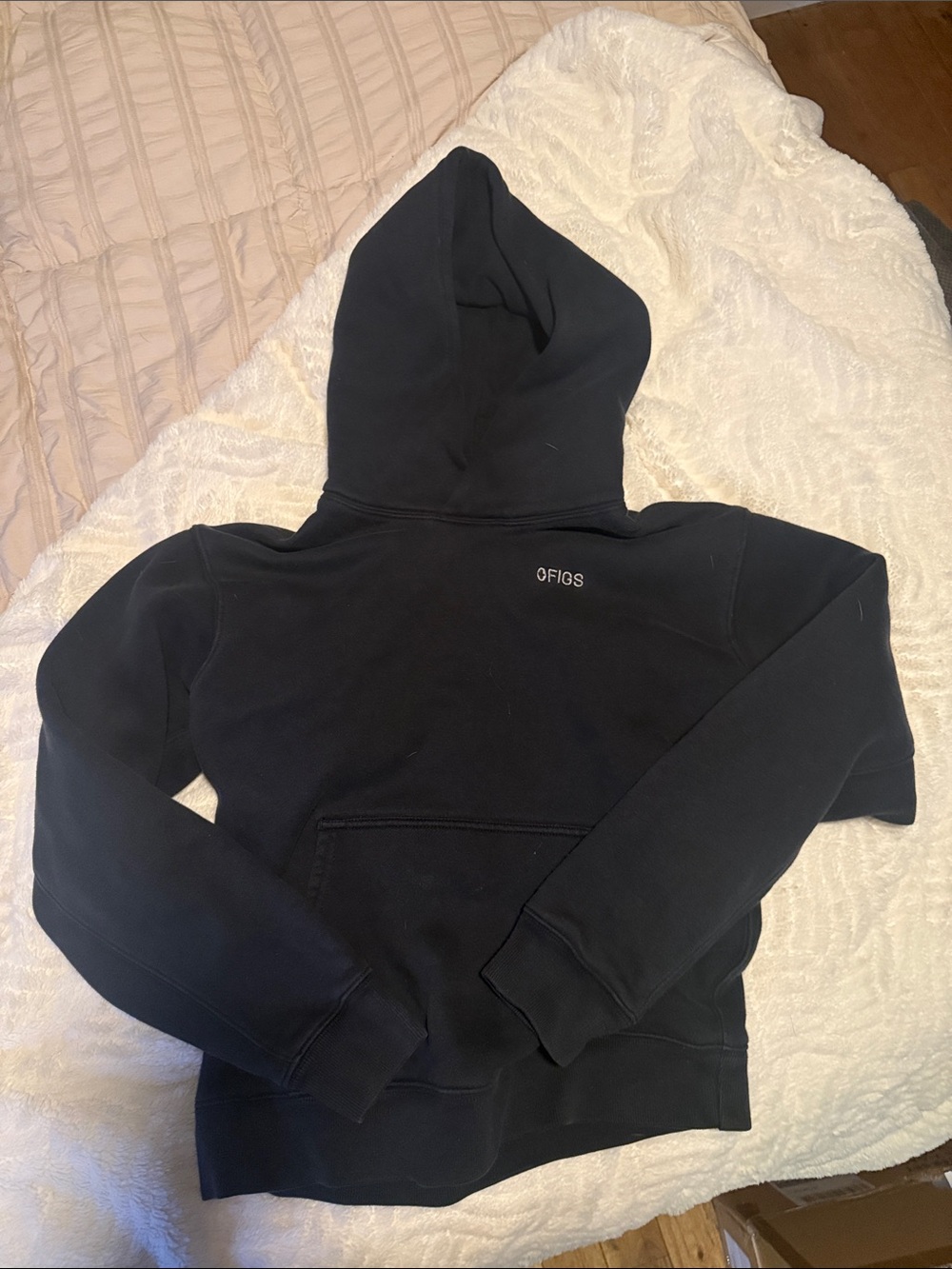 Figs Black Hoodie Sweatshirt